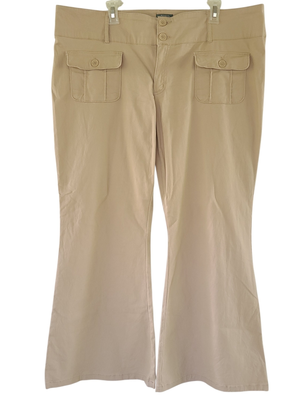 Wild Fable Women's Flare Chino Pants Beige Tan Size 17